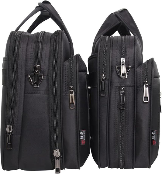Men’s Canvas Laptop Tote Bag 17 19 Inch Business Work Briefcase