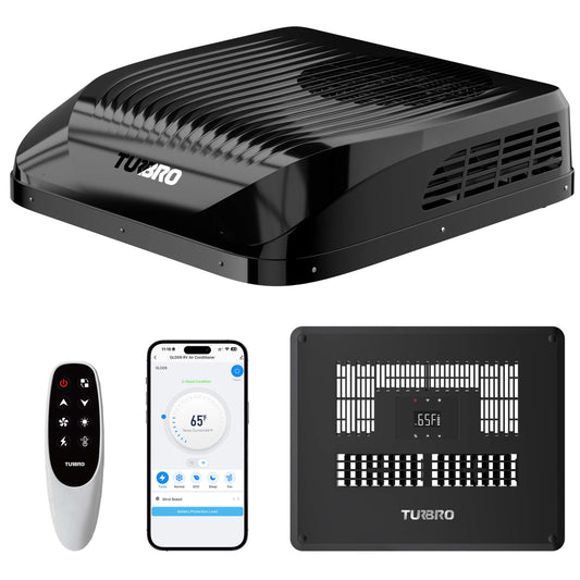 Climatiseur de toit pour camping-car Greenland 9 000 BTU 12 V CC Inverter (R32)