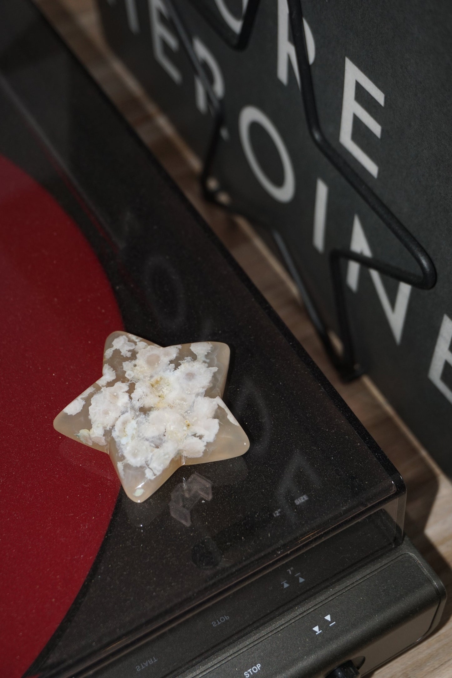 flower agate crystal star