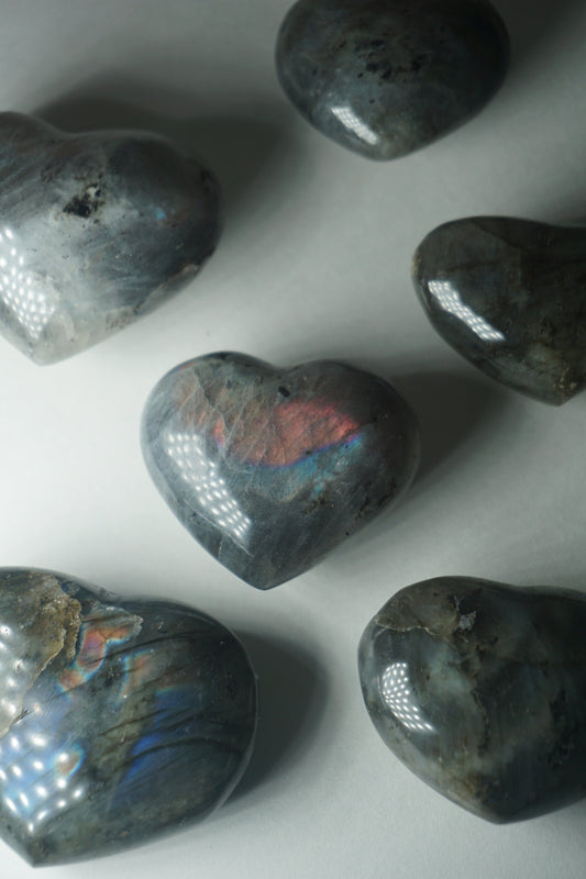 labradorite crystal heart
