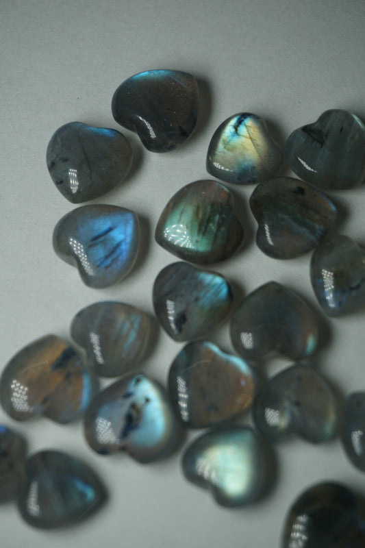 labradorite crystal heart