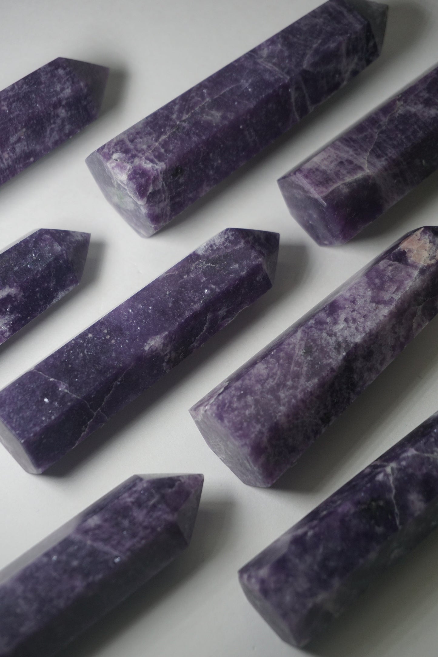 lepidolite crystal tower