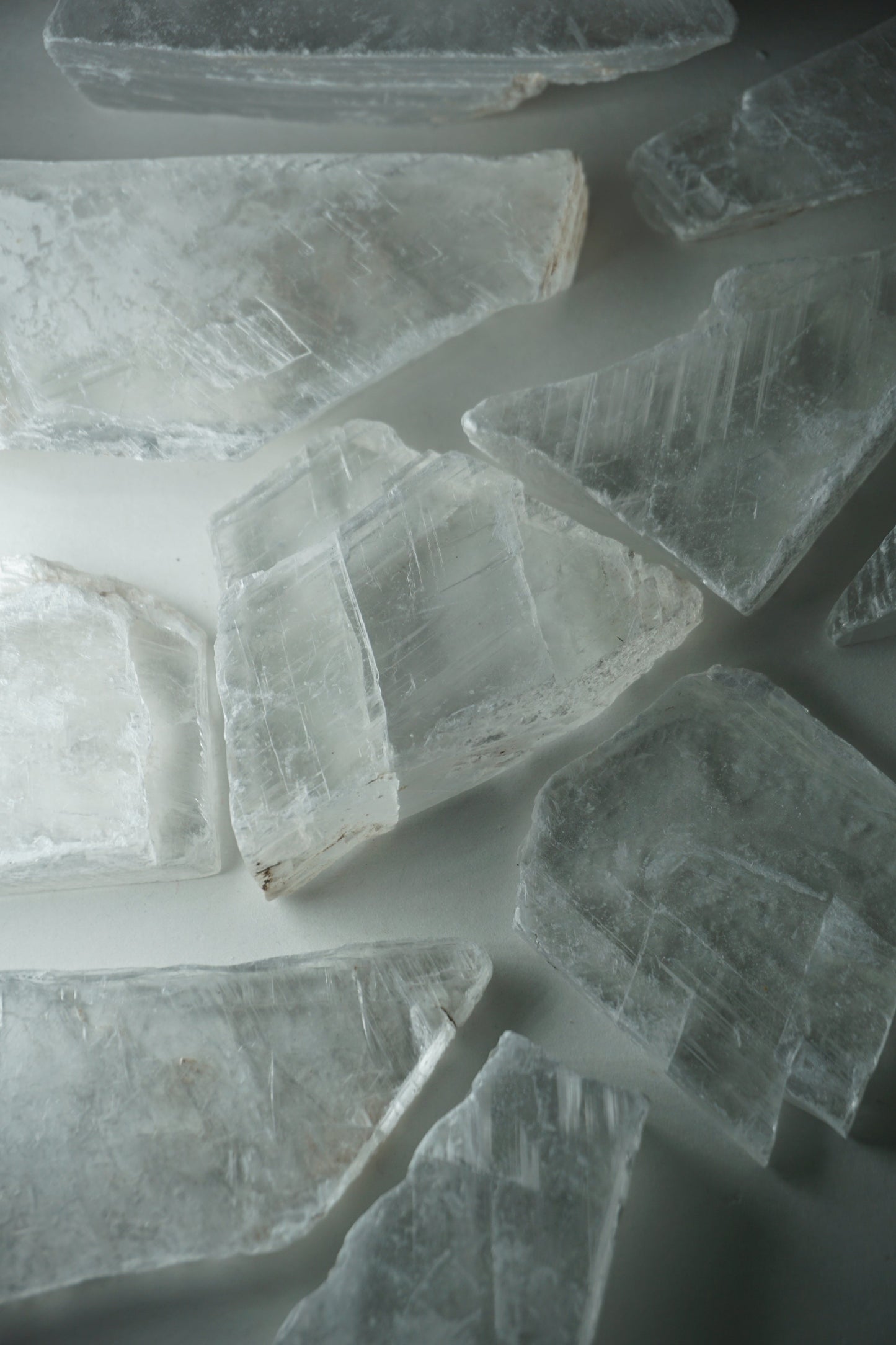 selenite | satin spar crystal slab | charging plate