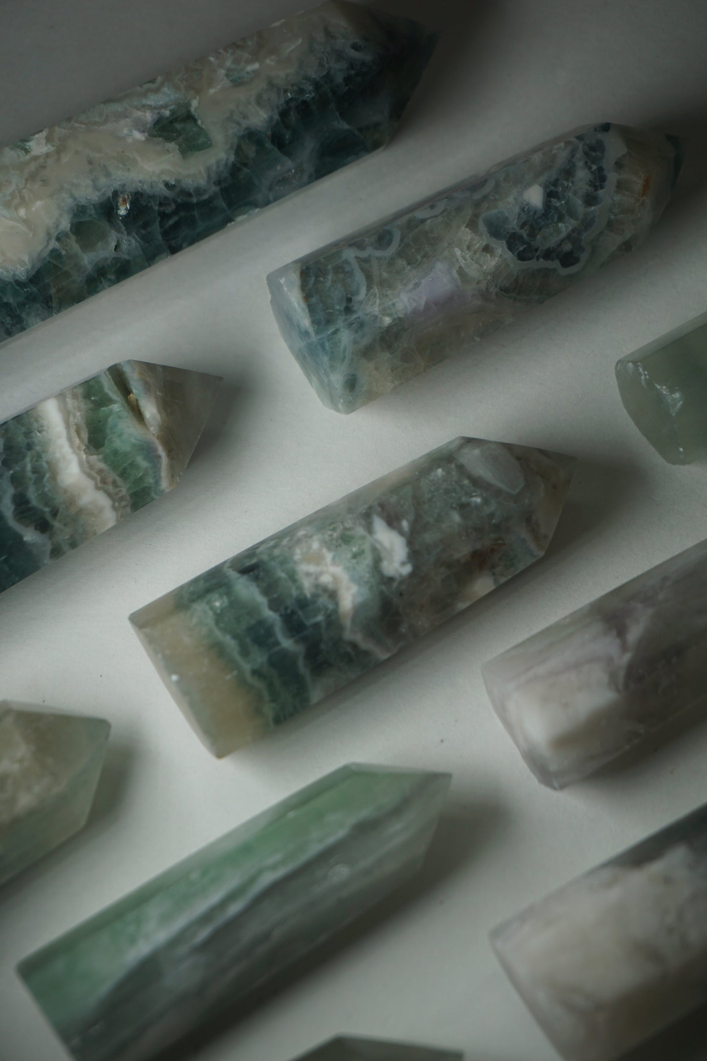 snowflake | feather fluorite crystal tower