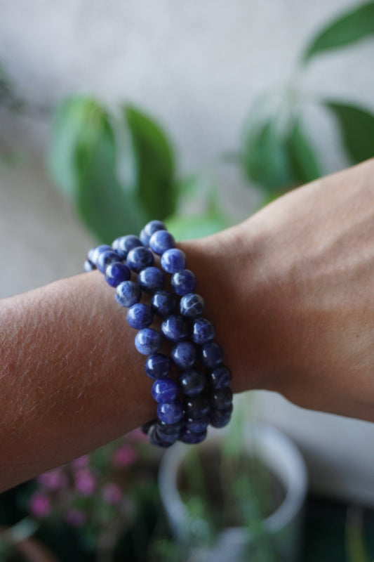 sodalite crystal bracelet