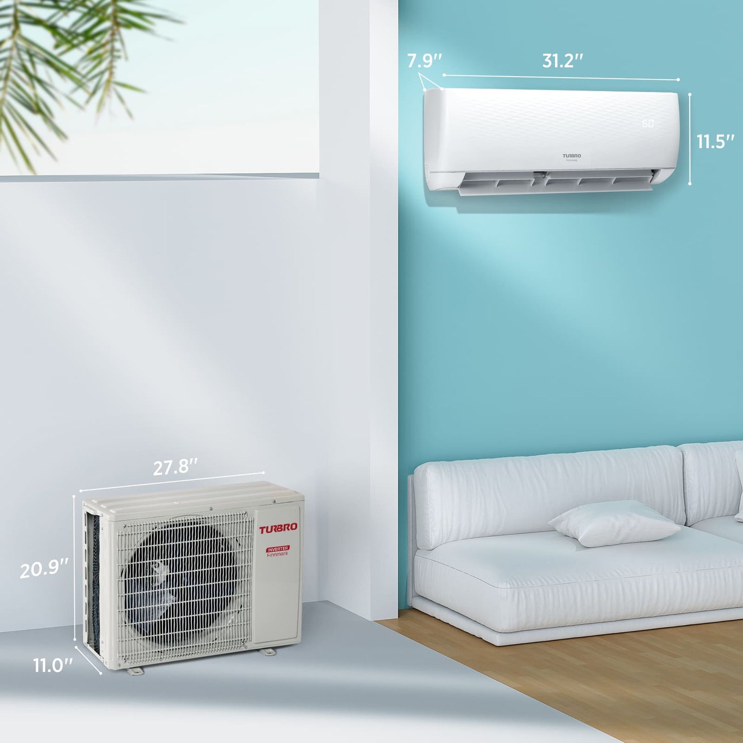 (Boîte ouverte) Climatiseur mini-split monozone Finnmark (R32)