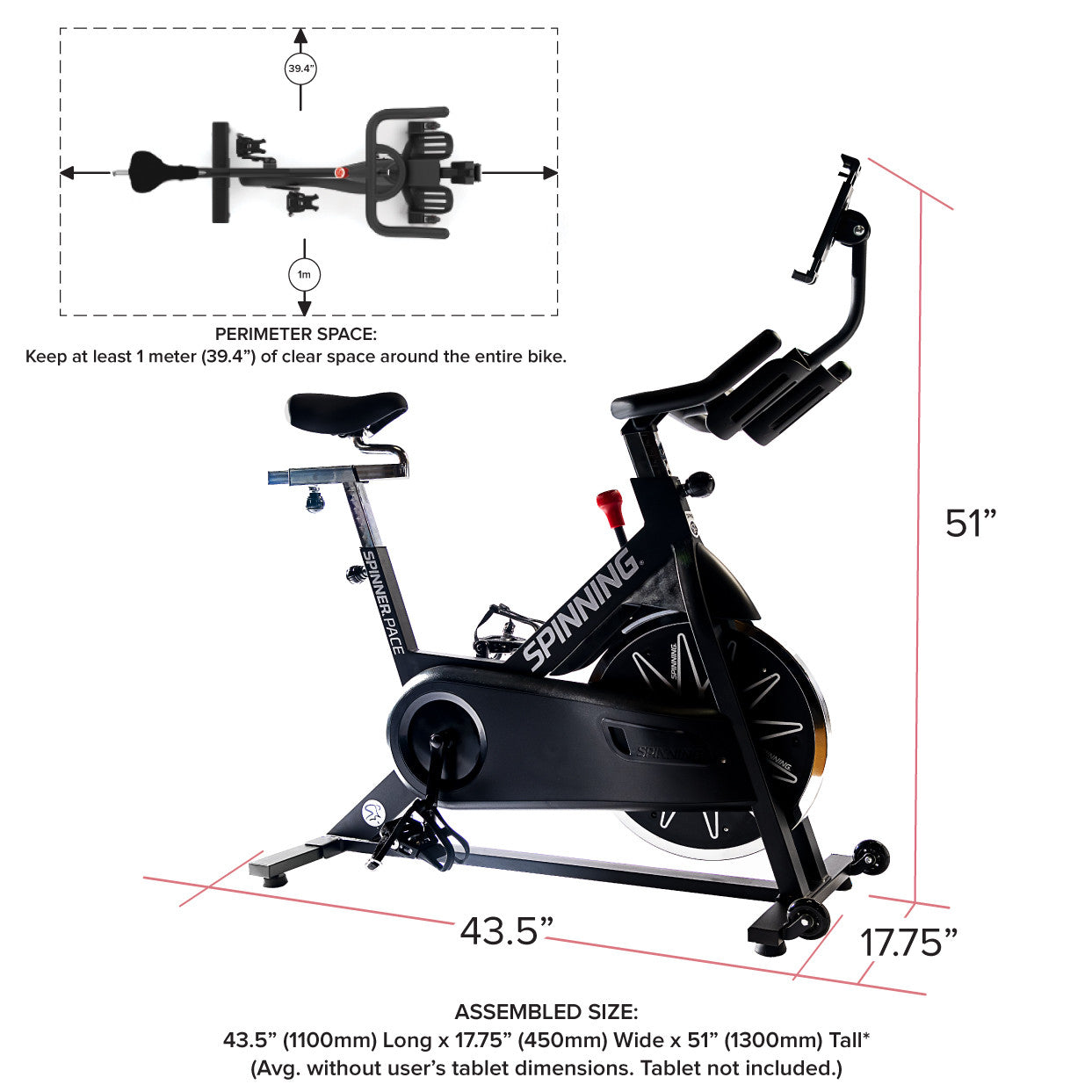 Vélo de spinning connecté Pace