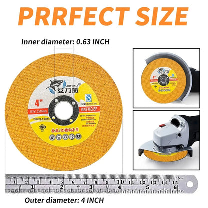 Cut Off Wheels 4 inch Thin Metal (50 pcs) & Stainless SteelCutting Wheel, Professional Fast Cutting Disc