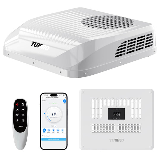 Climatiseur de toit pour camping-car Greenland 9 000 BTU 12 V CC Inverter (R32)