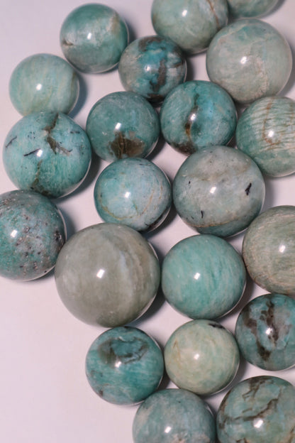 sphère en cristal d'amazonite