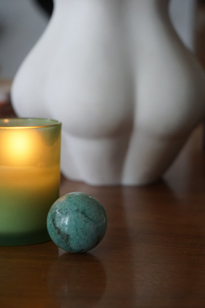 sphère en cristal d'amazonite
