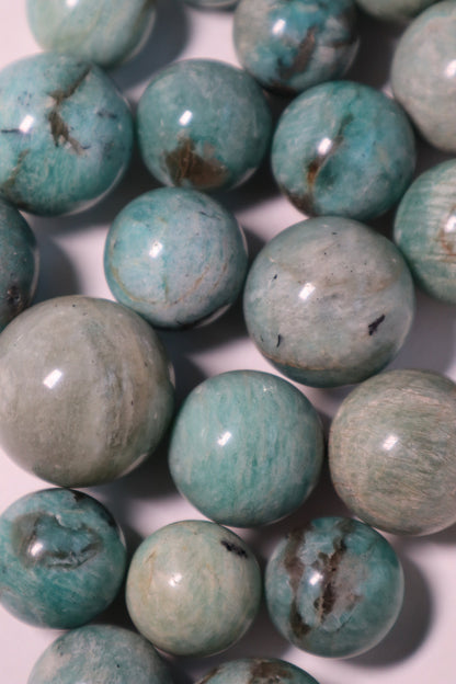 sphère en cristal d'amazonite