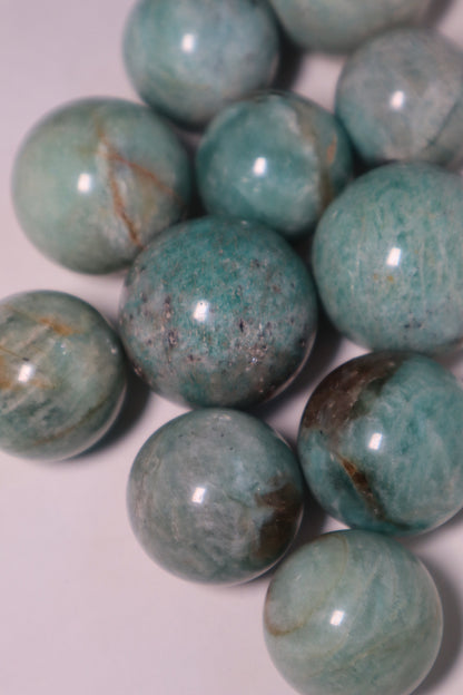 sphère en cristal d'amazonite