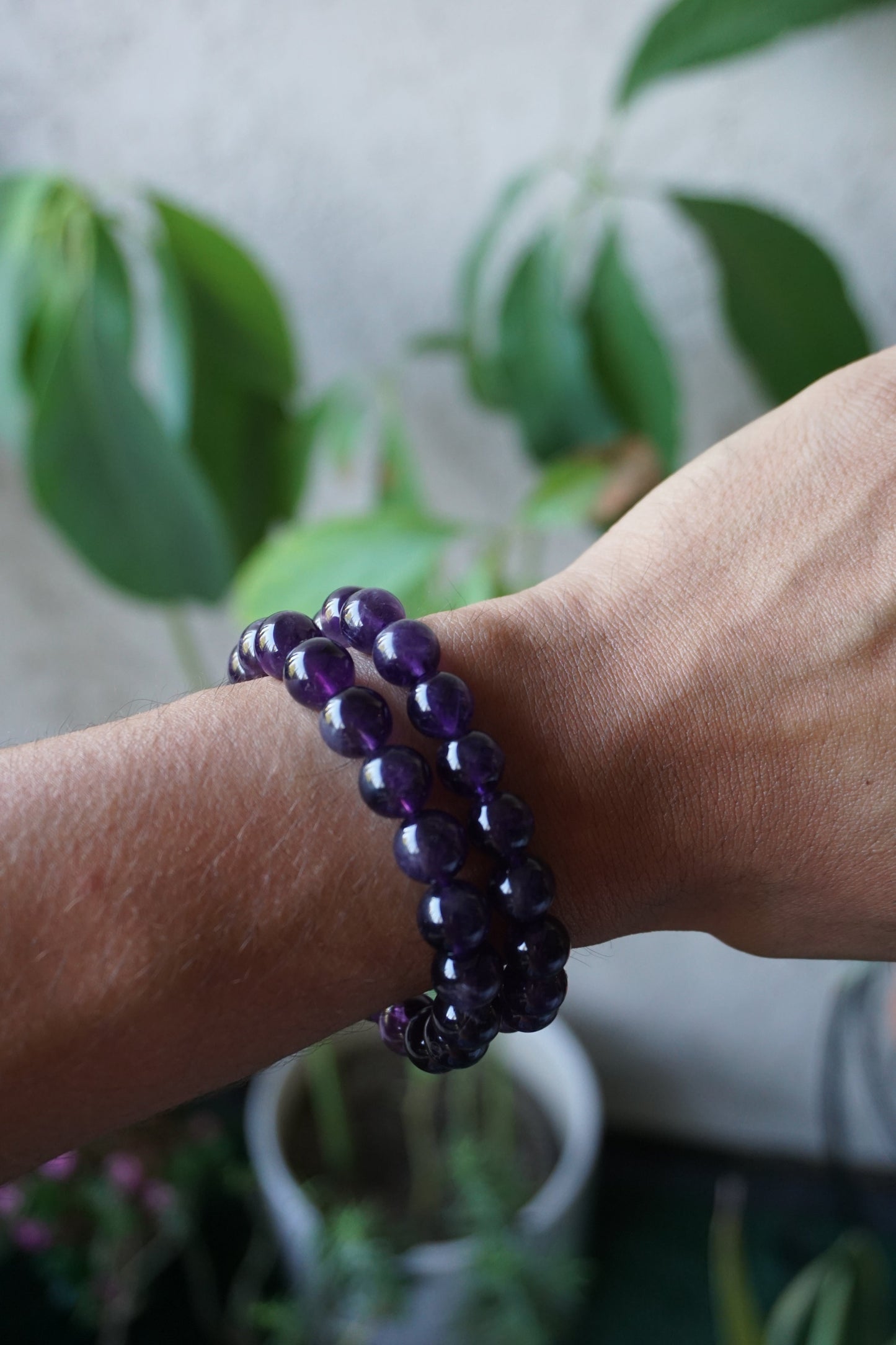 amethyst crystal bracelet