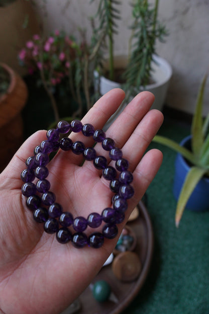 amethyst crystal bracelet