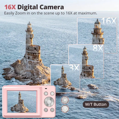 Vintage Digital Camera 1080P Retro Compact Camera