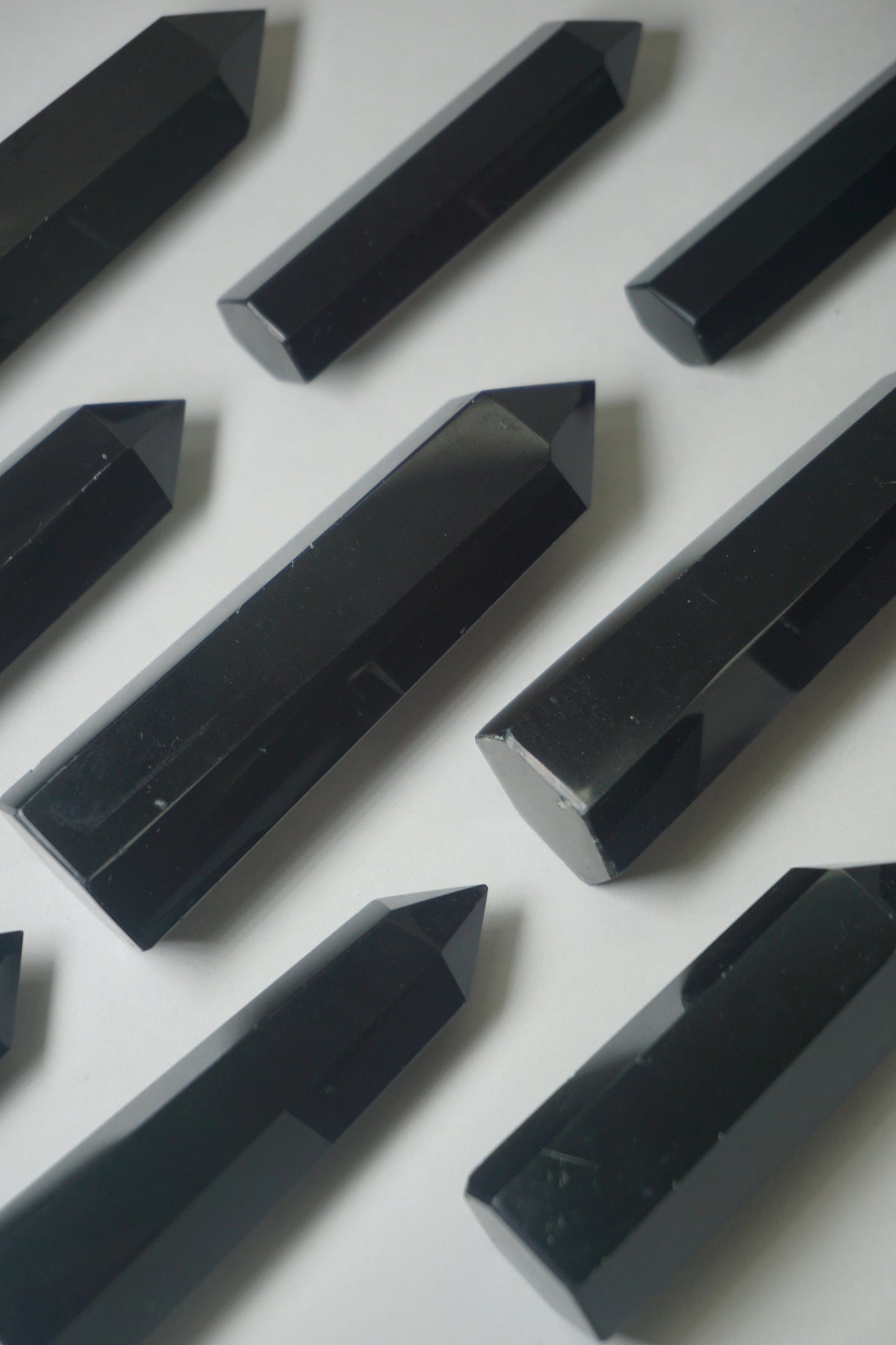 black obsidian crystal tower