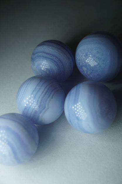 blue lace agate crystal sphere