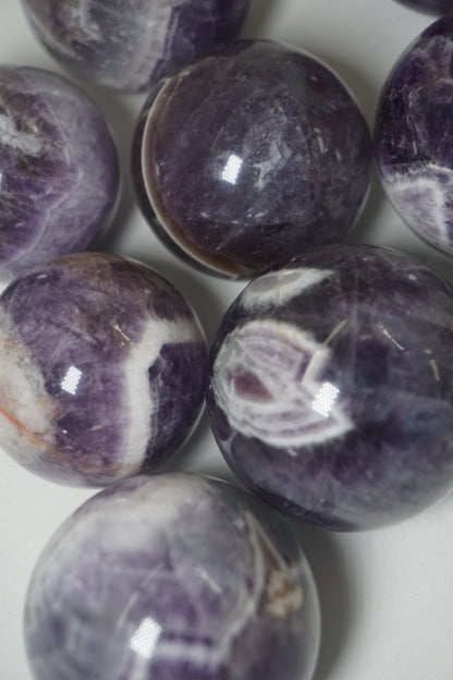 chevron | dream amethyst crystal sphere