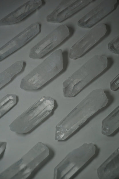clear quartz crystal seed raw