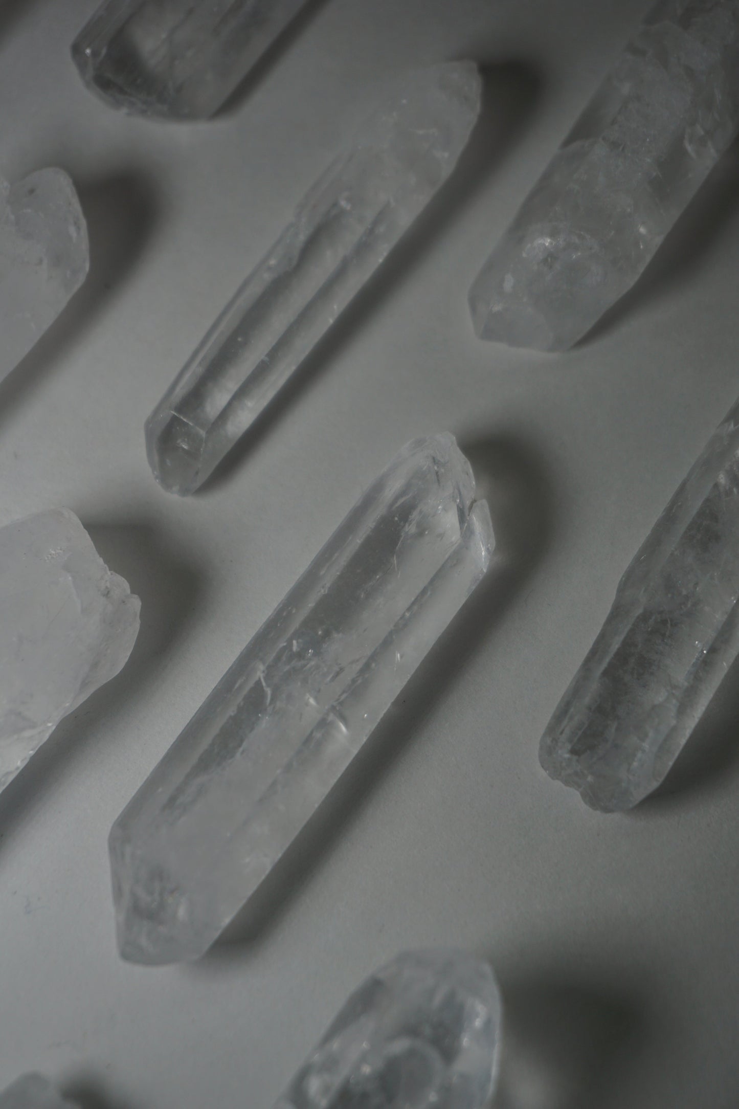 clear quartz crystal seed raw