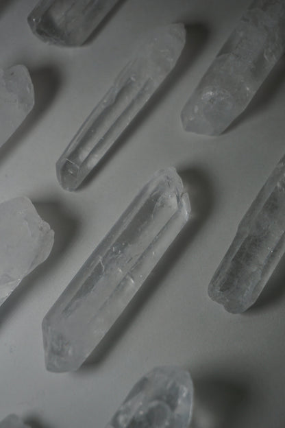 clear quartz crystal seed raw
