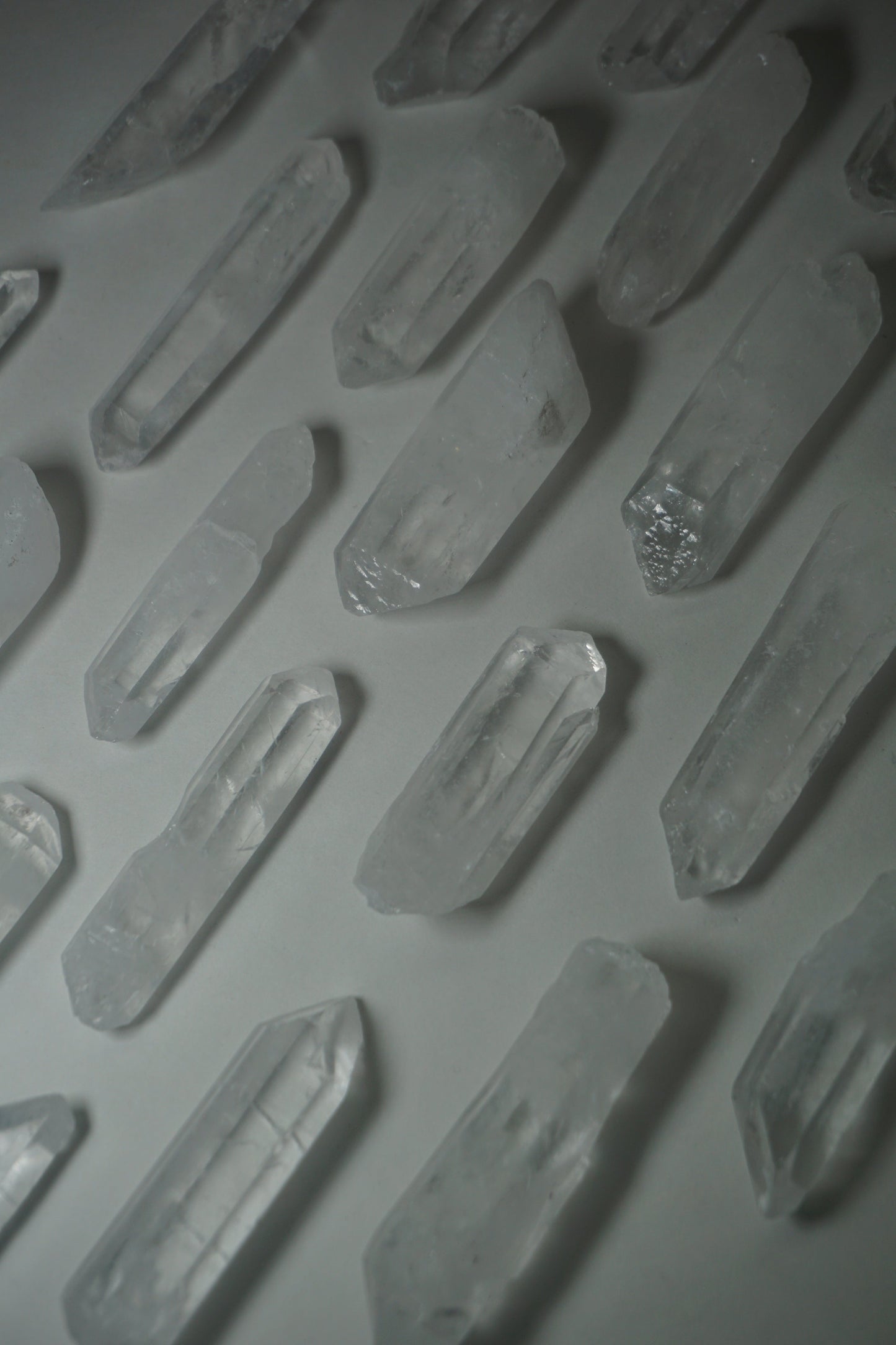 clear quartz crystal seed raw