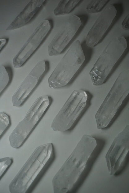 clear quartz crystal seed raw