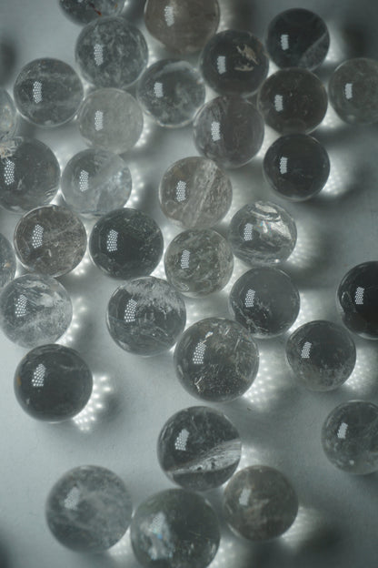 clear quartz crystal sphere
