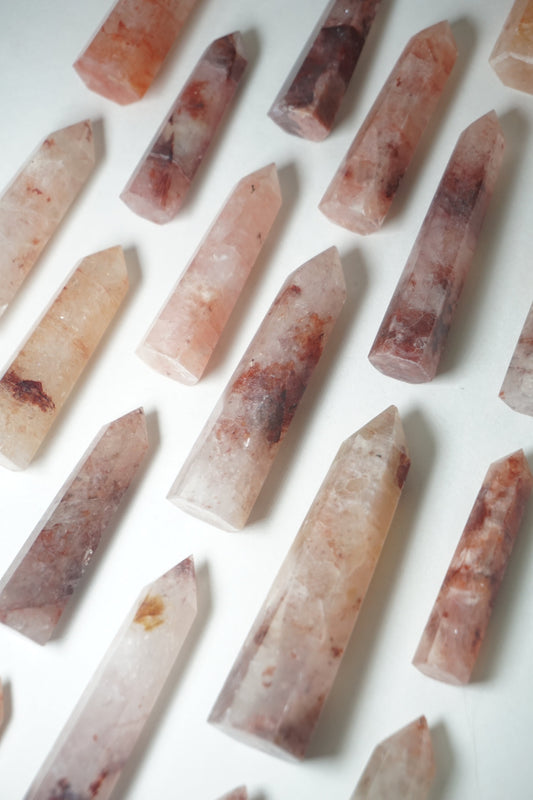fire quartz crystal tower