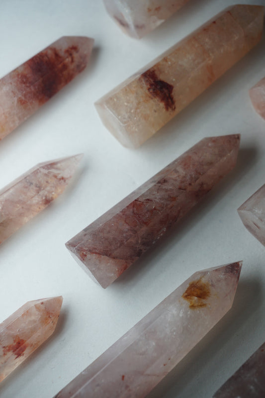 fire quartz crystal tower