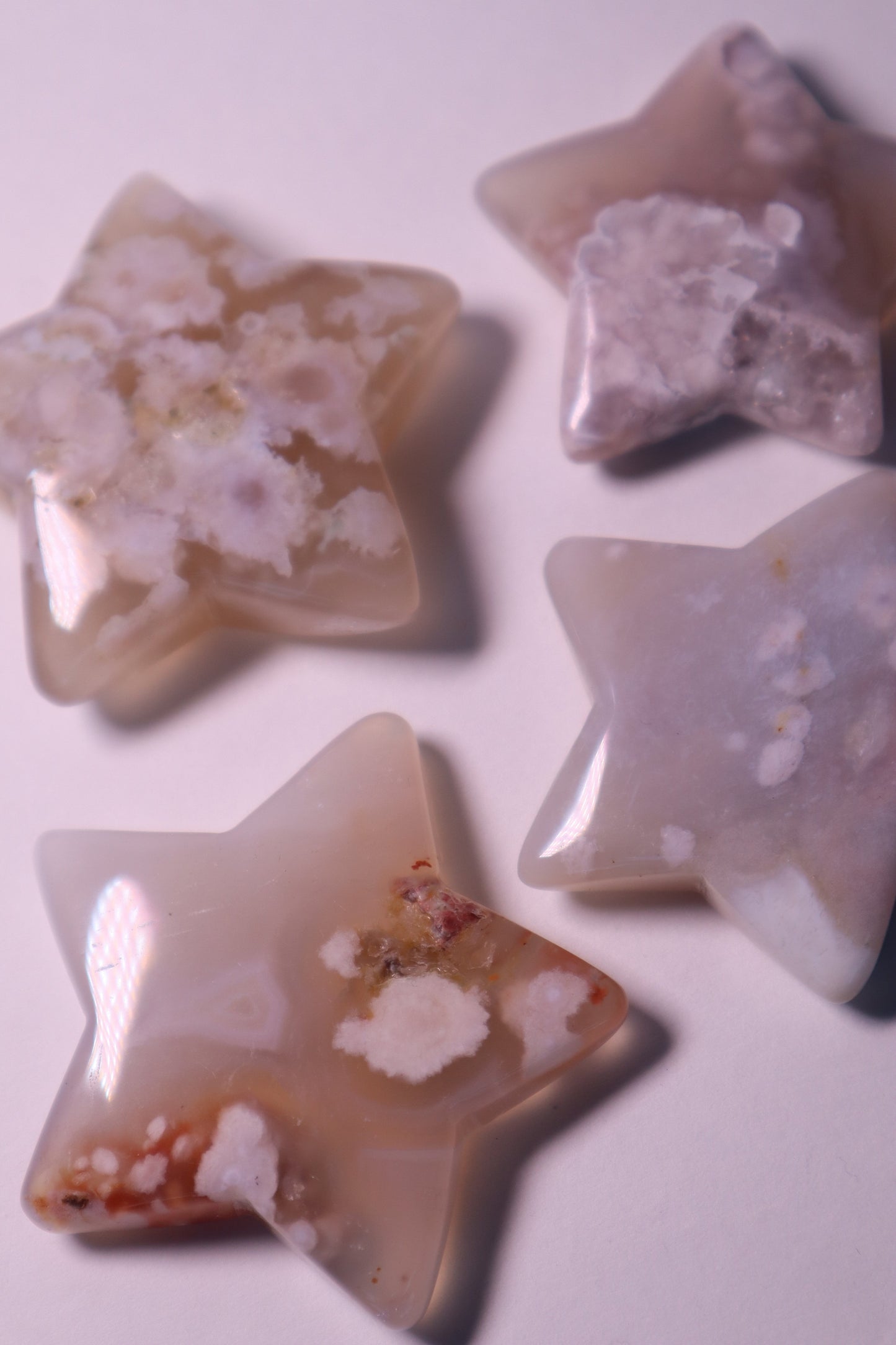 flower agate crystal star