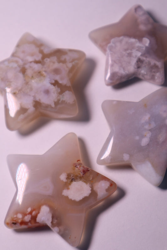 flower agate crystal star