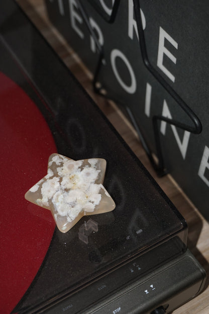 flower agate crystal star