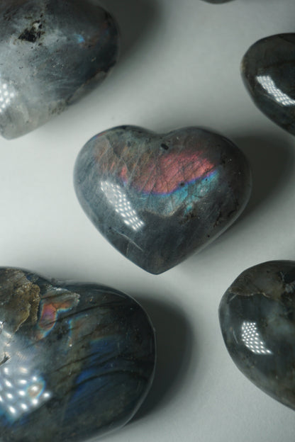 labradorite crystal heart