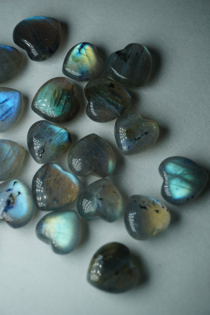 labradorite crystal heart