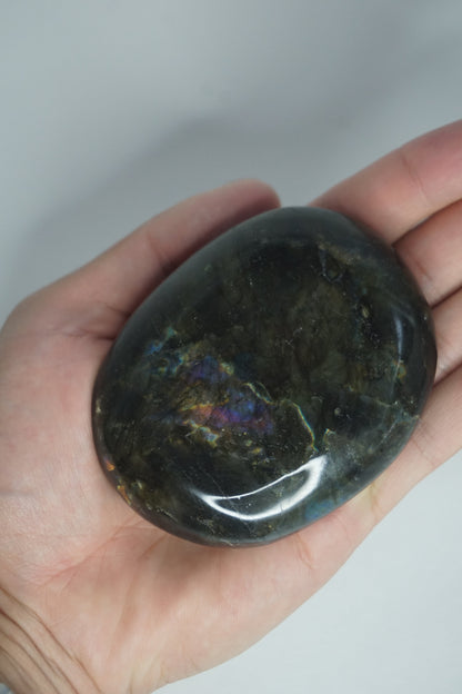 labradorite crystal palm stone - a