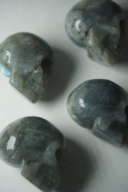 labradorite crystal skull