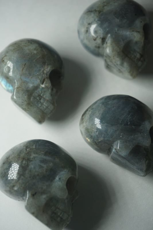 labradorite crystal skull