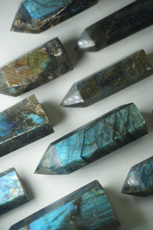 labradorite crystal tower