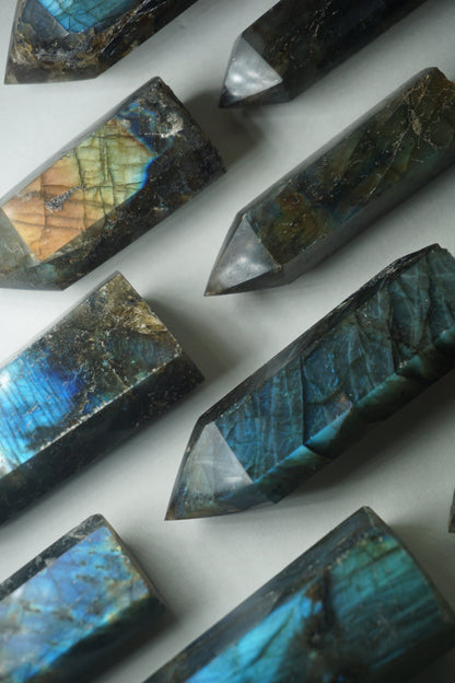 labradorite crystal tower