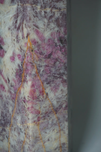 pink tourmaline crystal tower - a
