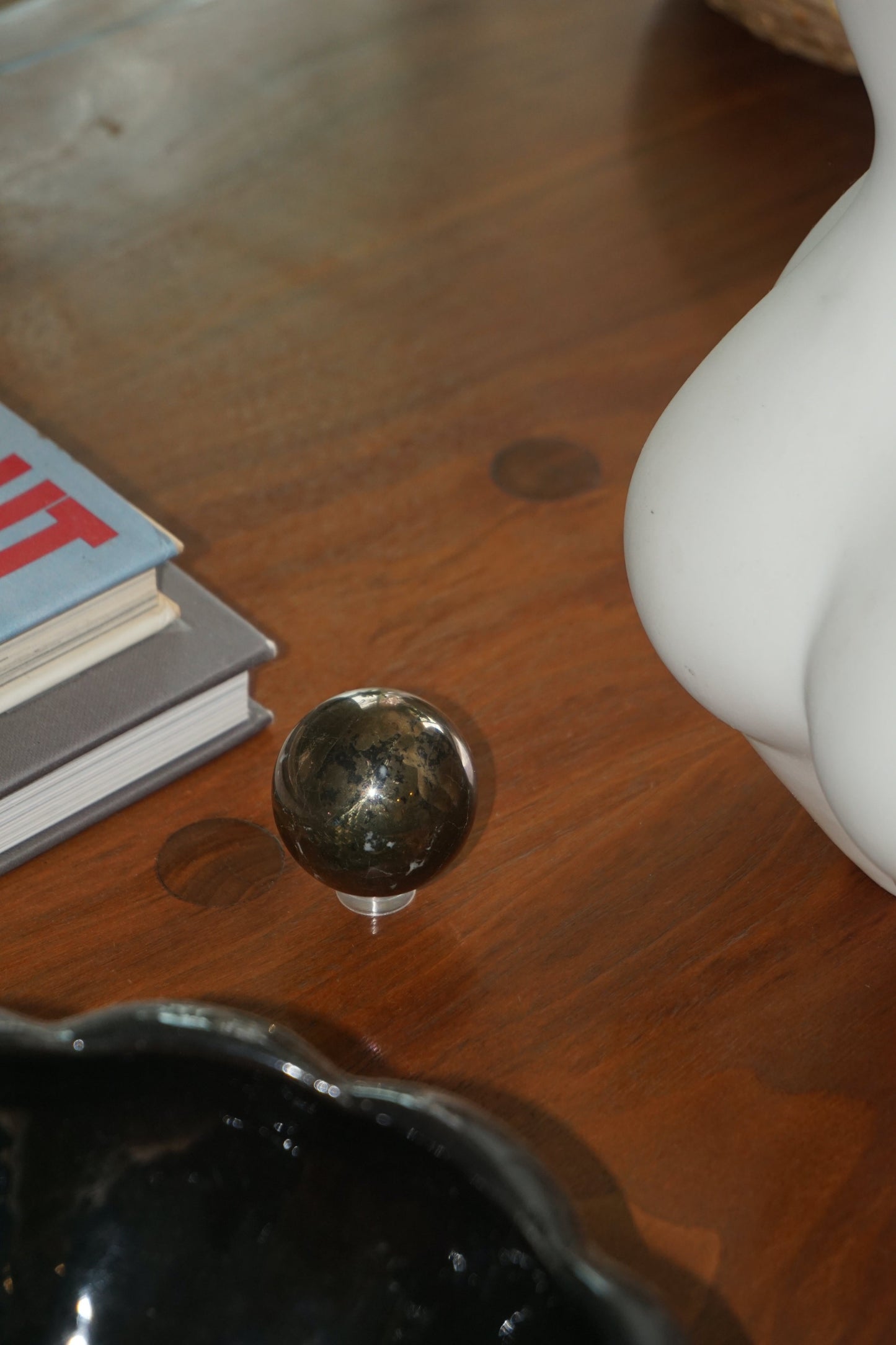 pyrite crystal sphere