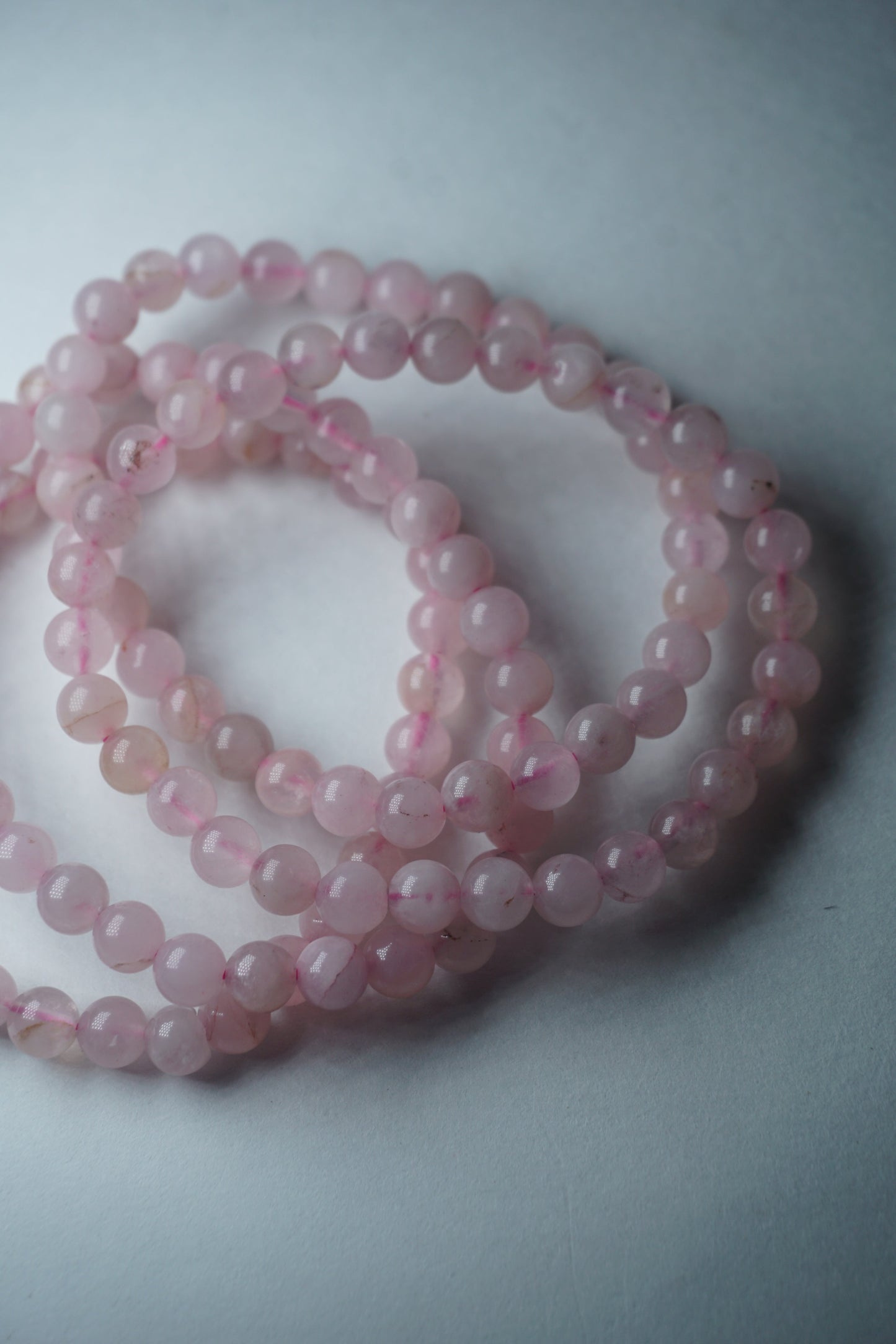 rose quartz crystal bracelet
