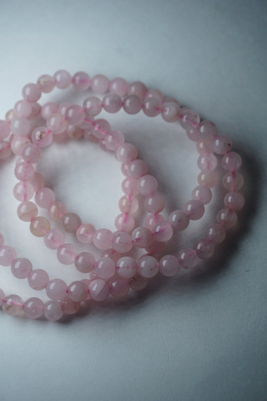 rose quartz crystal bracelet