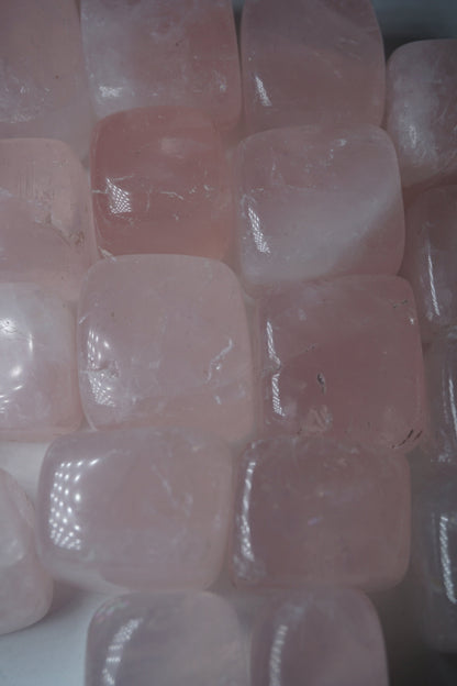 rose quartz crystal cube