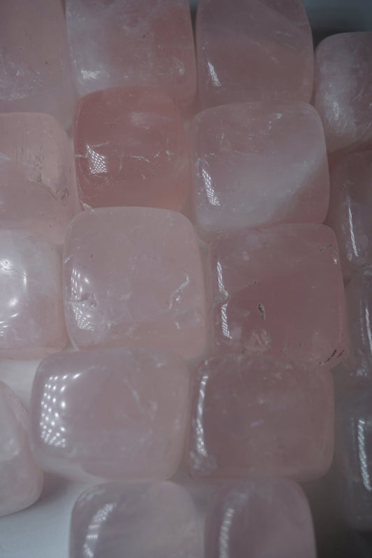 rose quartz crystal cube