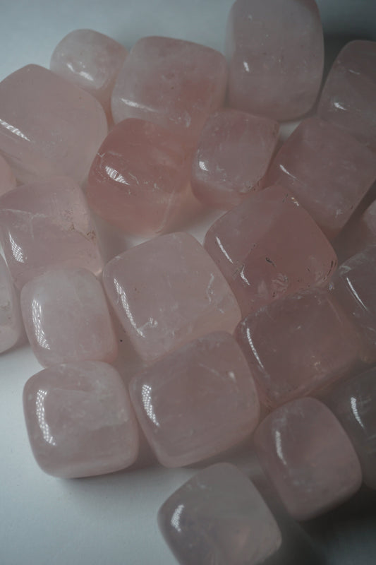 rose quartz crystal cube