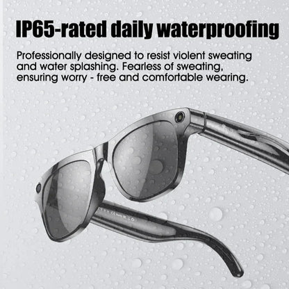 AI Smart Glasses Photochromic Camera Bluetooth Call Music Voice Assistant