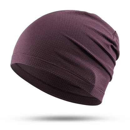 Summer Breathable Cycling Cap Bicycle Hiking Fishing Hats Sport Tennis Elastic Hat Basketball Baseball Fashion Beanies Men Women